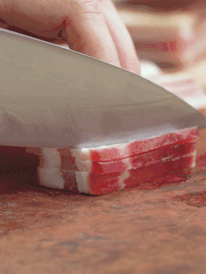 金字淡咸肉切絲。